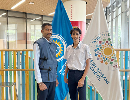 DAIS School Guard wearing Cooling Vest
