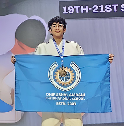 Avan Mehta of DAIS Class 9C wins Bronze at ISSO National Judo Tournament 2025