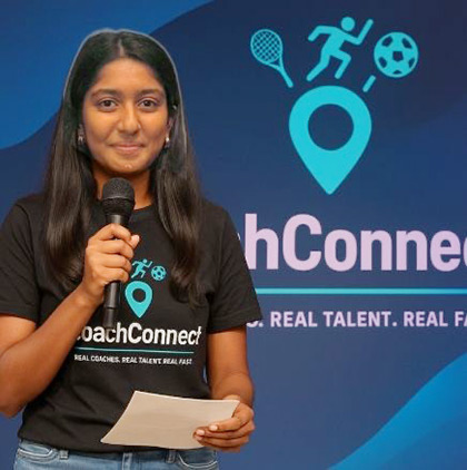 Avishka Parikh speaking at the Thapar Entrepreneurship Program