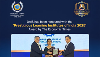 DAIS has been honoured with the 'Prestigious Learning Institutes of India 2025' Award by The Economic Times.