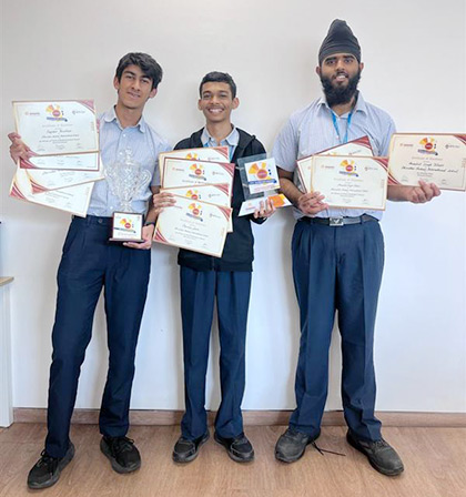 DAIS math team at INFINITY 2026 math competition