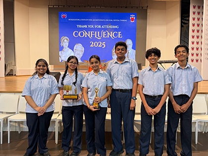 DAIS students receiving awards at Confluence 2025