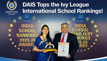 We’re proud to share that #EducationWorld has ranked Dhirubhai Ambani International School as No. 1 in the Ivy League International School category for 2025–26!
