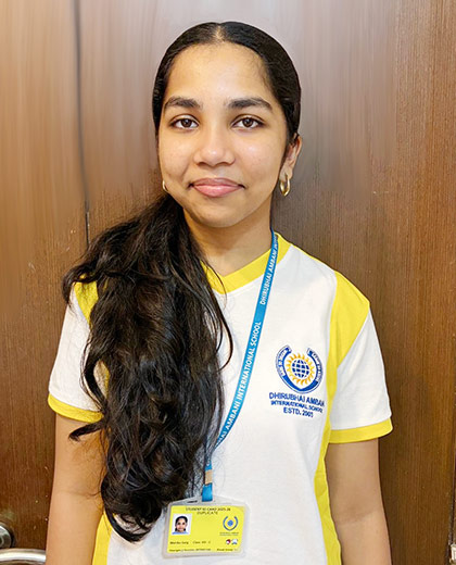 Mahika Garg, IGCSE Grade 8 C student, excelling in AMC 8 and UKMT 2026 competitions