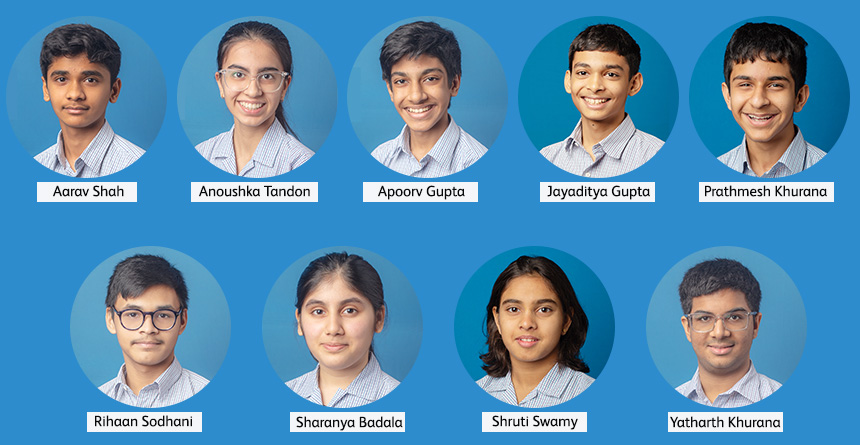 DAIS ICSE 2025 students with CISCE Certificate of Merit awards