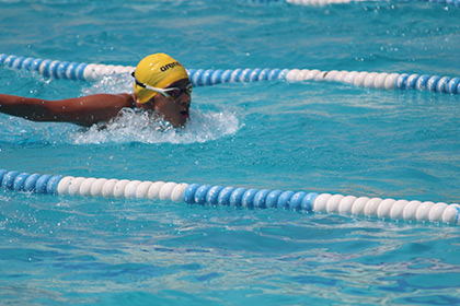 Shruti Swamy at swimming selection trials Pune