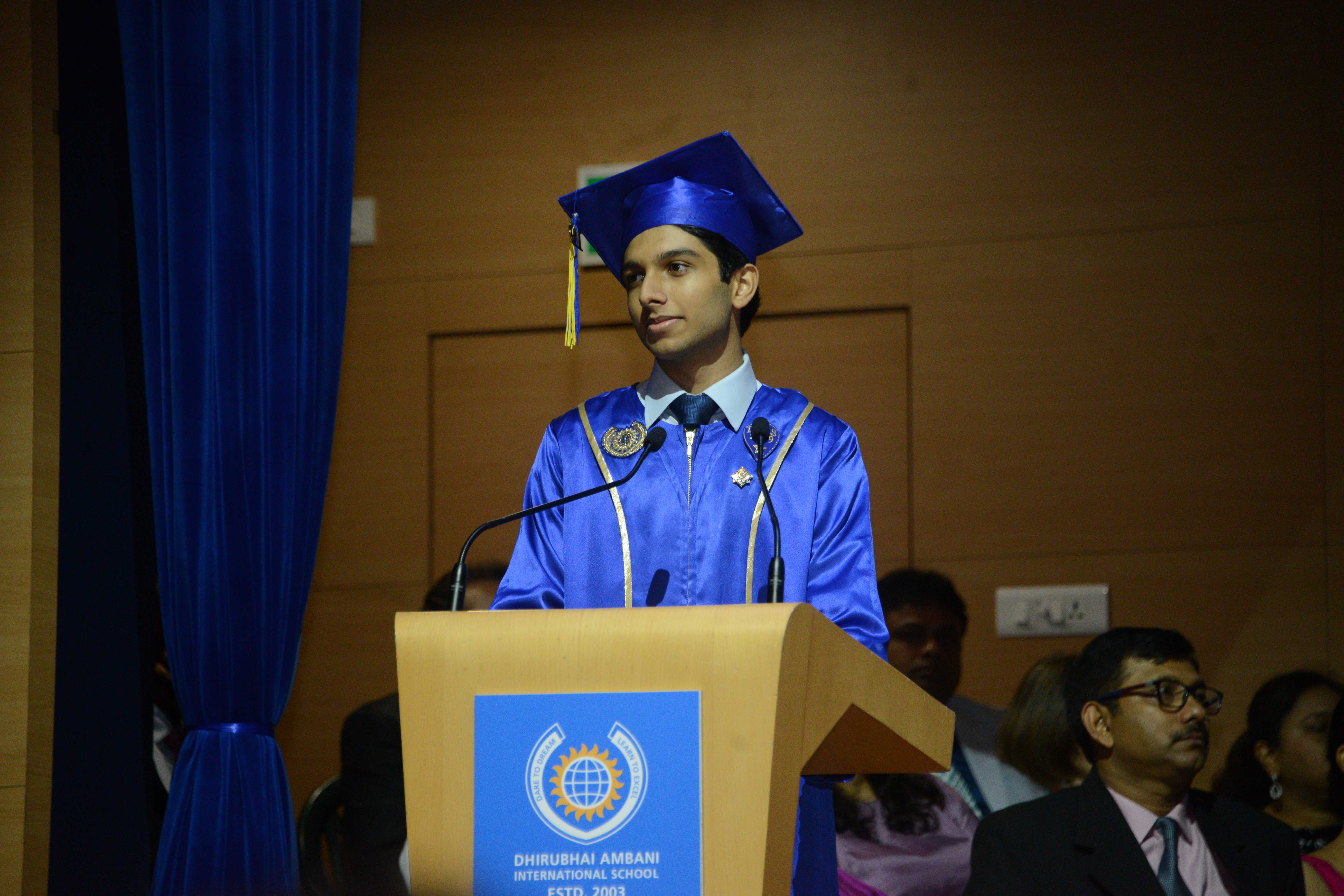 Head Boy Mukul Khanna Speech