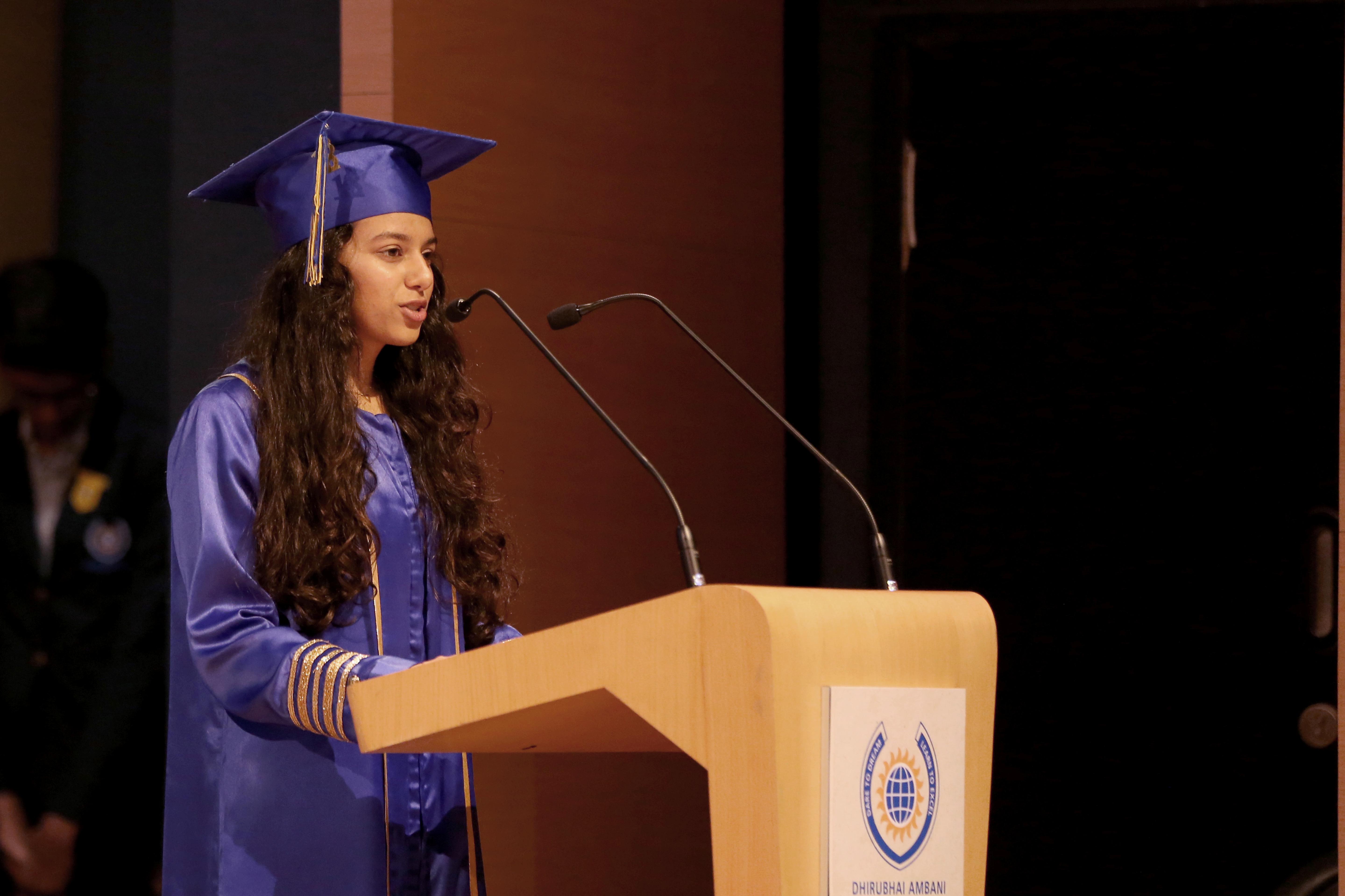 Head Girl Aashna Sundesha