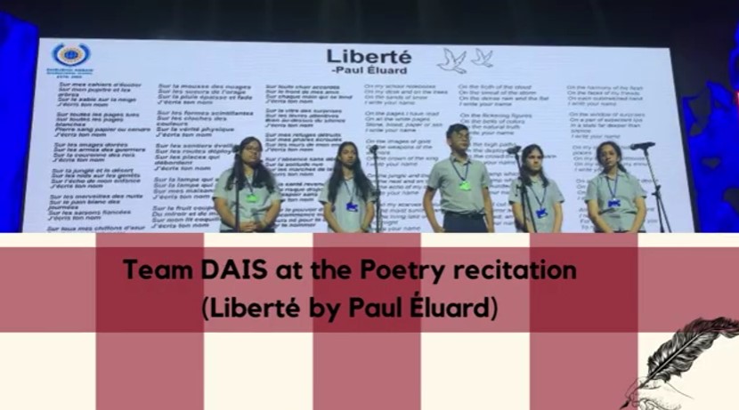 DAIS students at Dubai Francophonie Festival