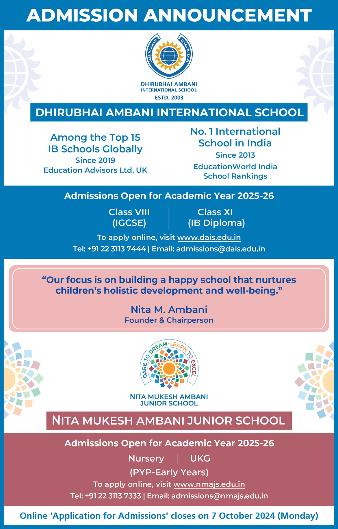 admission