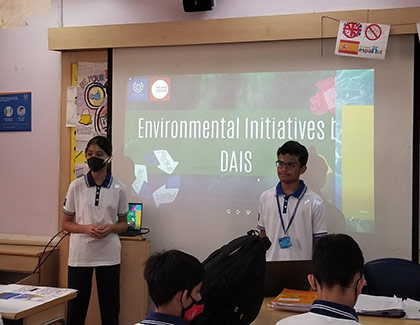 Environmental initiatives carried out by DAIS