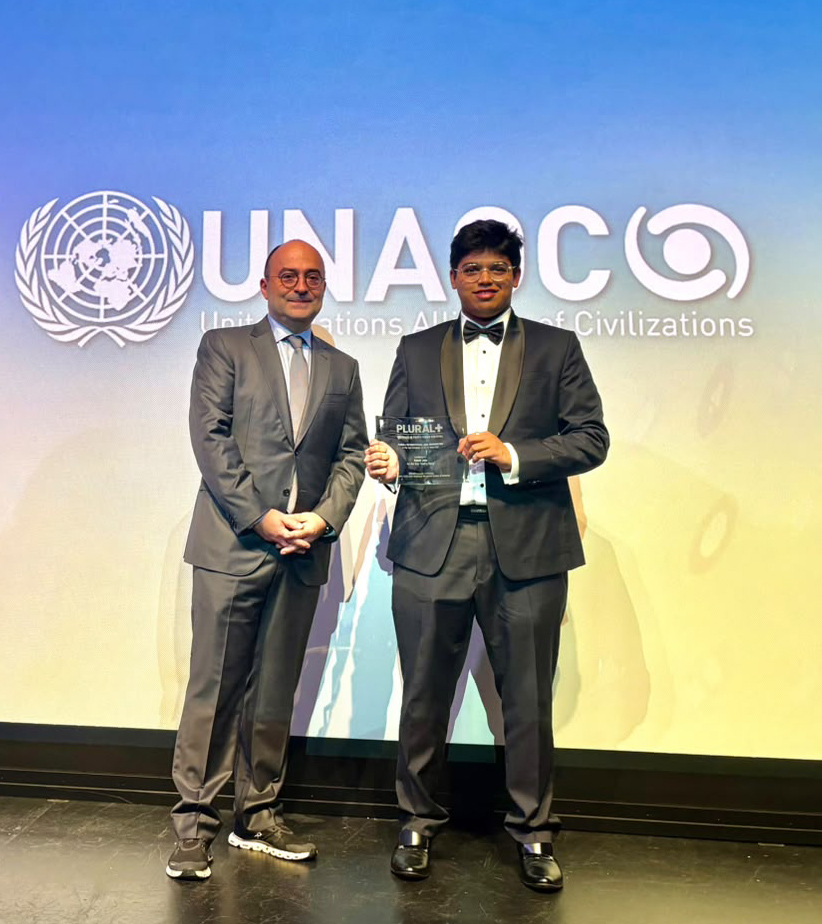 Kanav Jain of IBDP Y11 Wins United Nations PLURAL+ 2026 International Jury Distinction Award